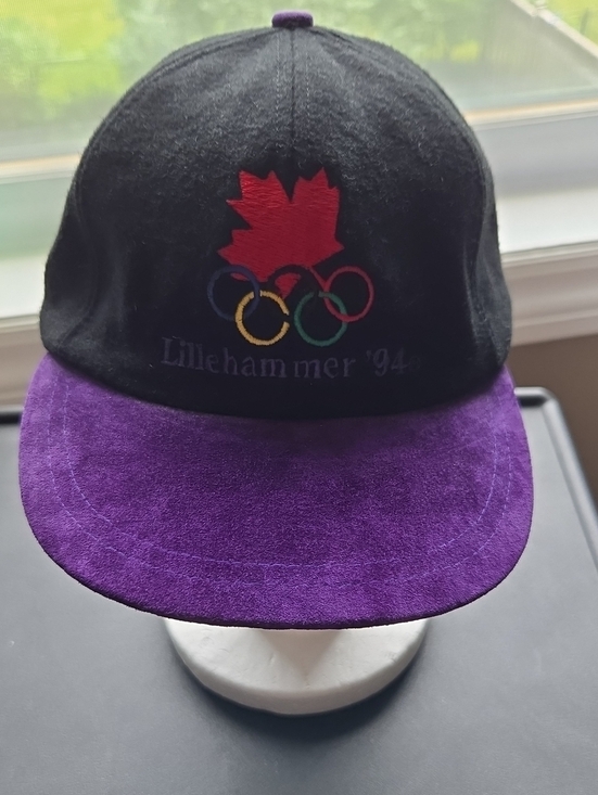 Kalson Other - Lillehammer '94 Black & Purple Embroidered Vintage Olympic Cap
